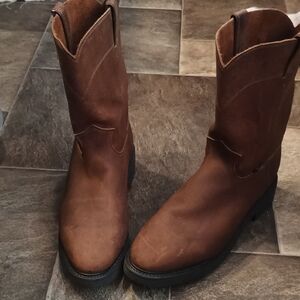 Justin Conductor Boots Men's Dark Brown Western Boots